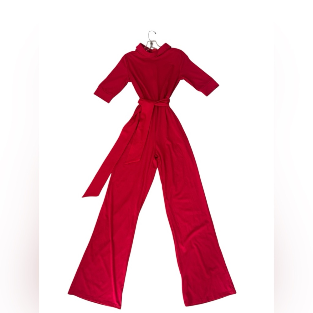 Chic Scarlet Jumpsuit